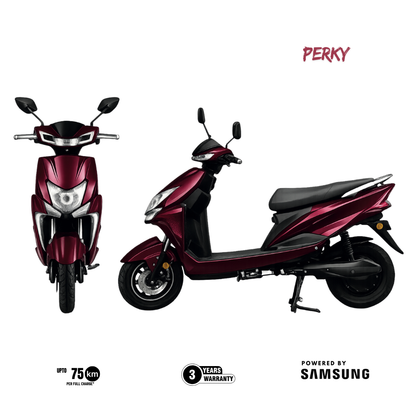 Perky 48V – Affordable Electric Scooter | Up to 75 km Range
